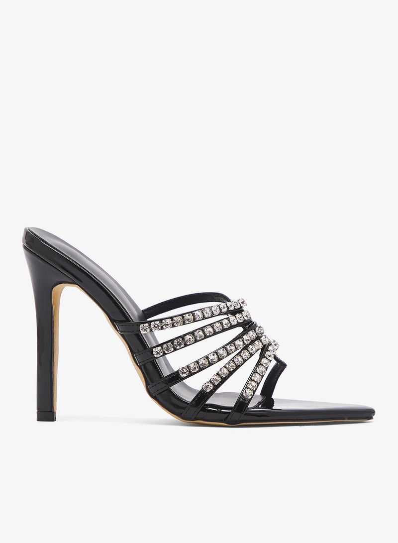 ايلا ليمتد اديشن صندل بكعب عالٍ مزين بالماس - Image 1